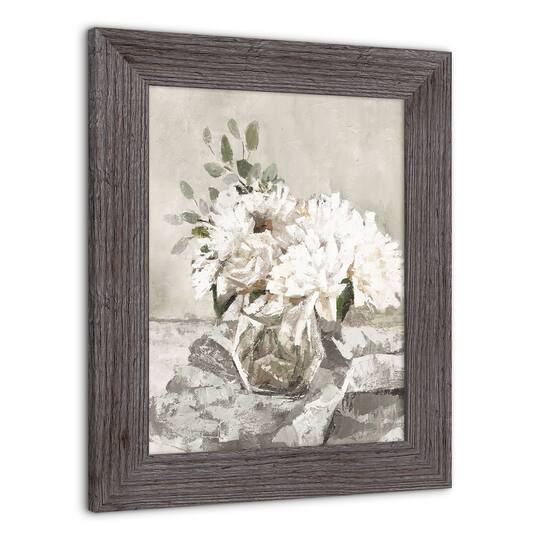 Seaglass Floral Western Framed Print